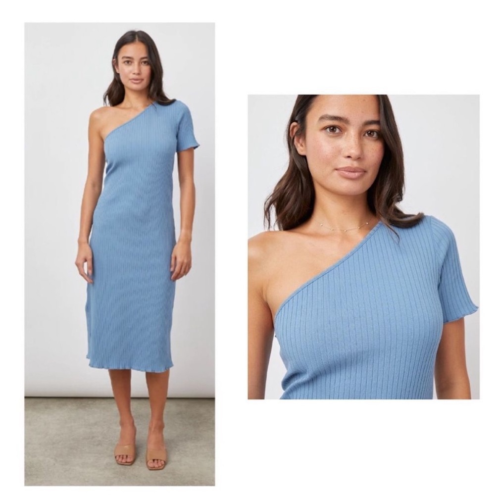 Rails Rania One- Shoulder Rib Body-Con Dress